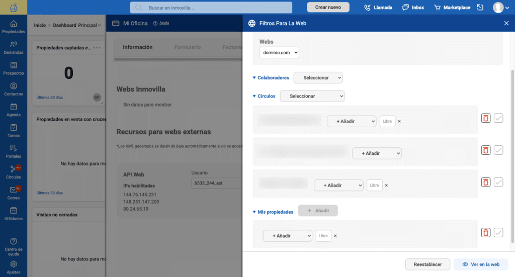 Api Web Interfaz Seleccion